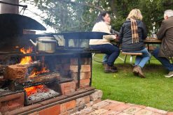 campfire lunch with pepper bush adventures